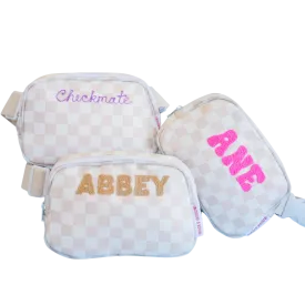 Personalized Checker Fanny Pack