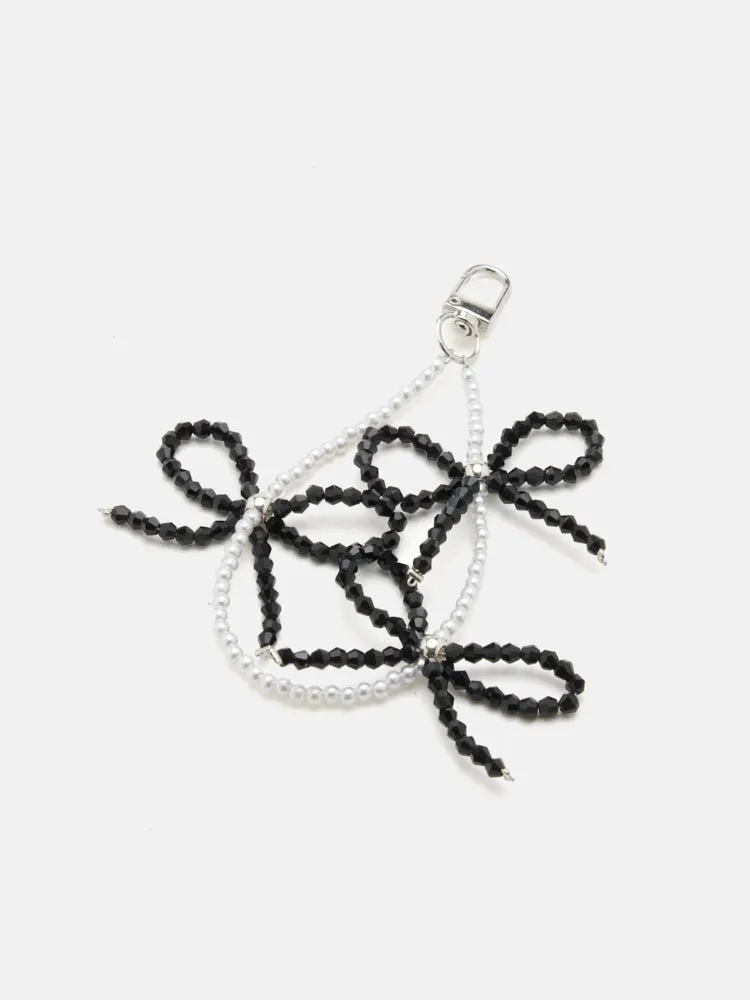 Petra Beaded Bows Keychain