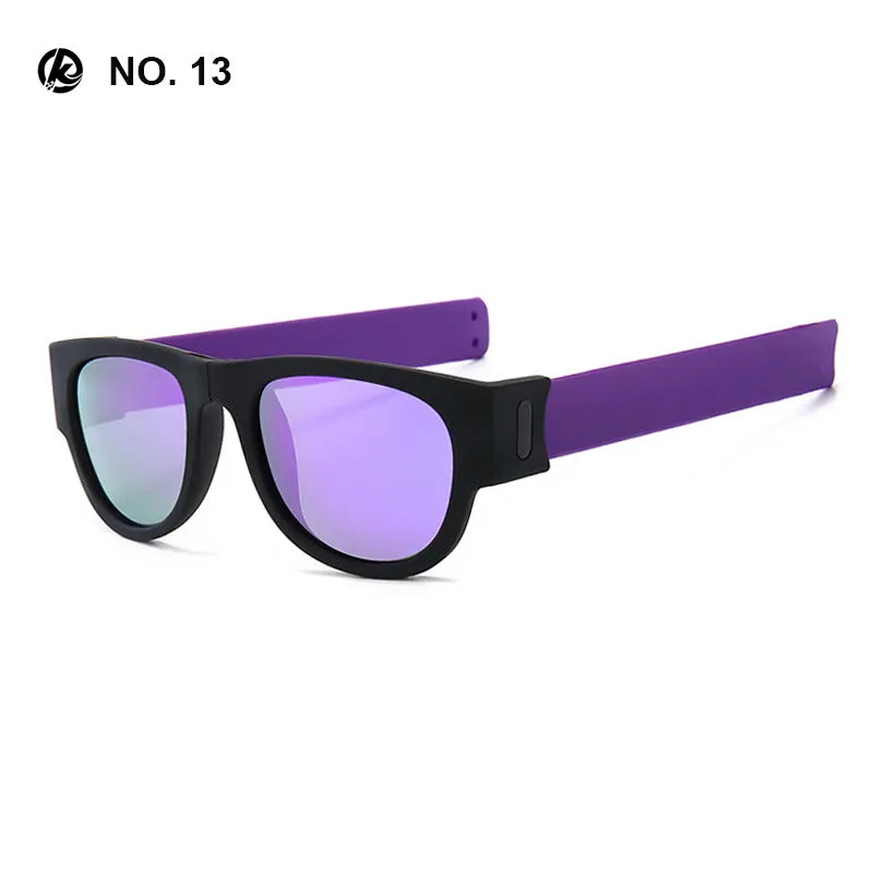 Polarized Folding Wrist Sunglasses Bracelet Design Foldable Sun Glasses | Brodtica.com