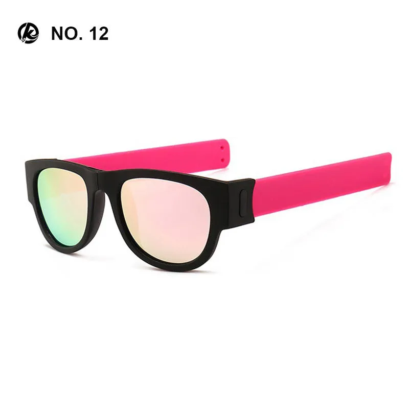 Polarized Folding Wrist Sunglasses Bracelet Design Foldable Sun Glasses | Brodtica.com