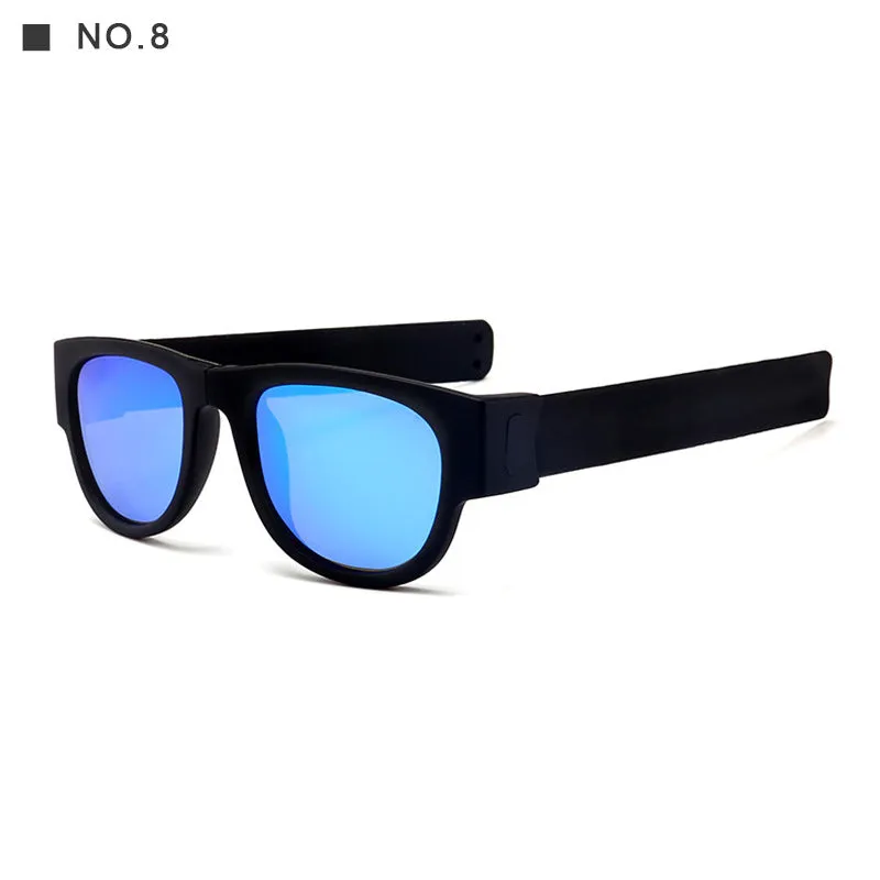 Polarized Folding Wrist Sunglasses Bracelet Design Foldable Sun Glasses | Brodtica.com