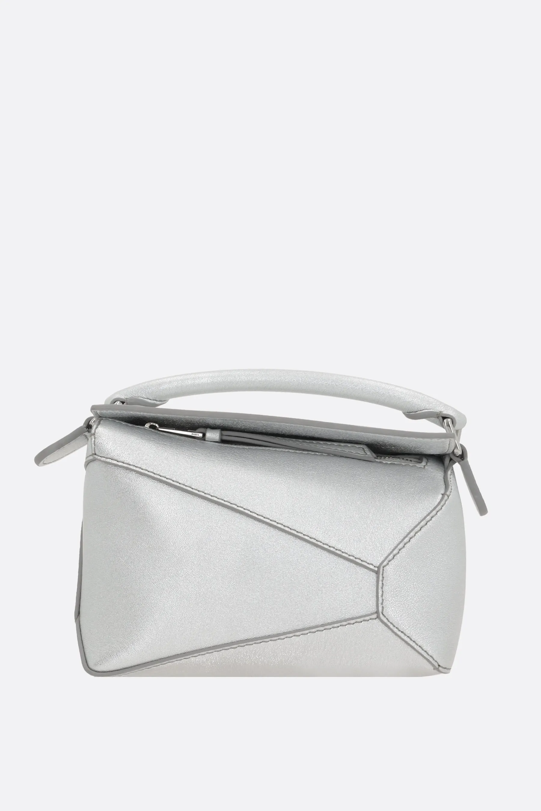 Puzzle Mini Metallic Handbag