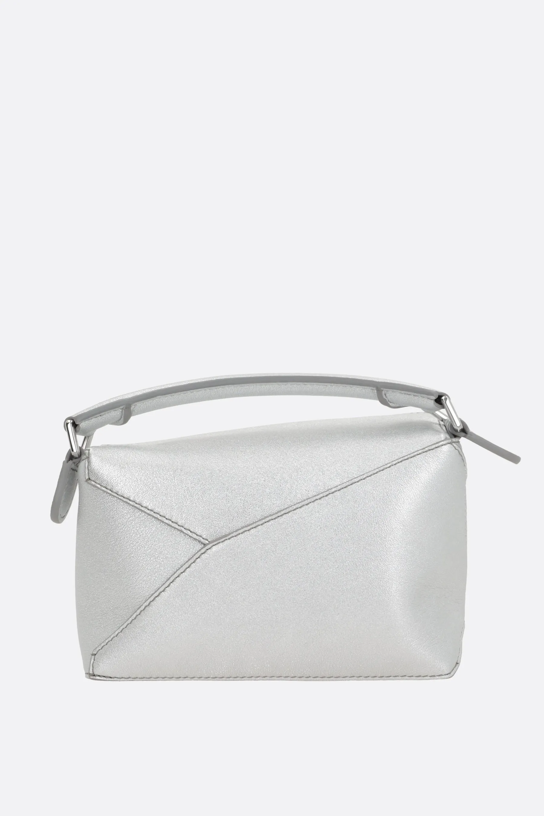 Puzzle Mini Metallic Handbag