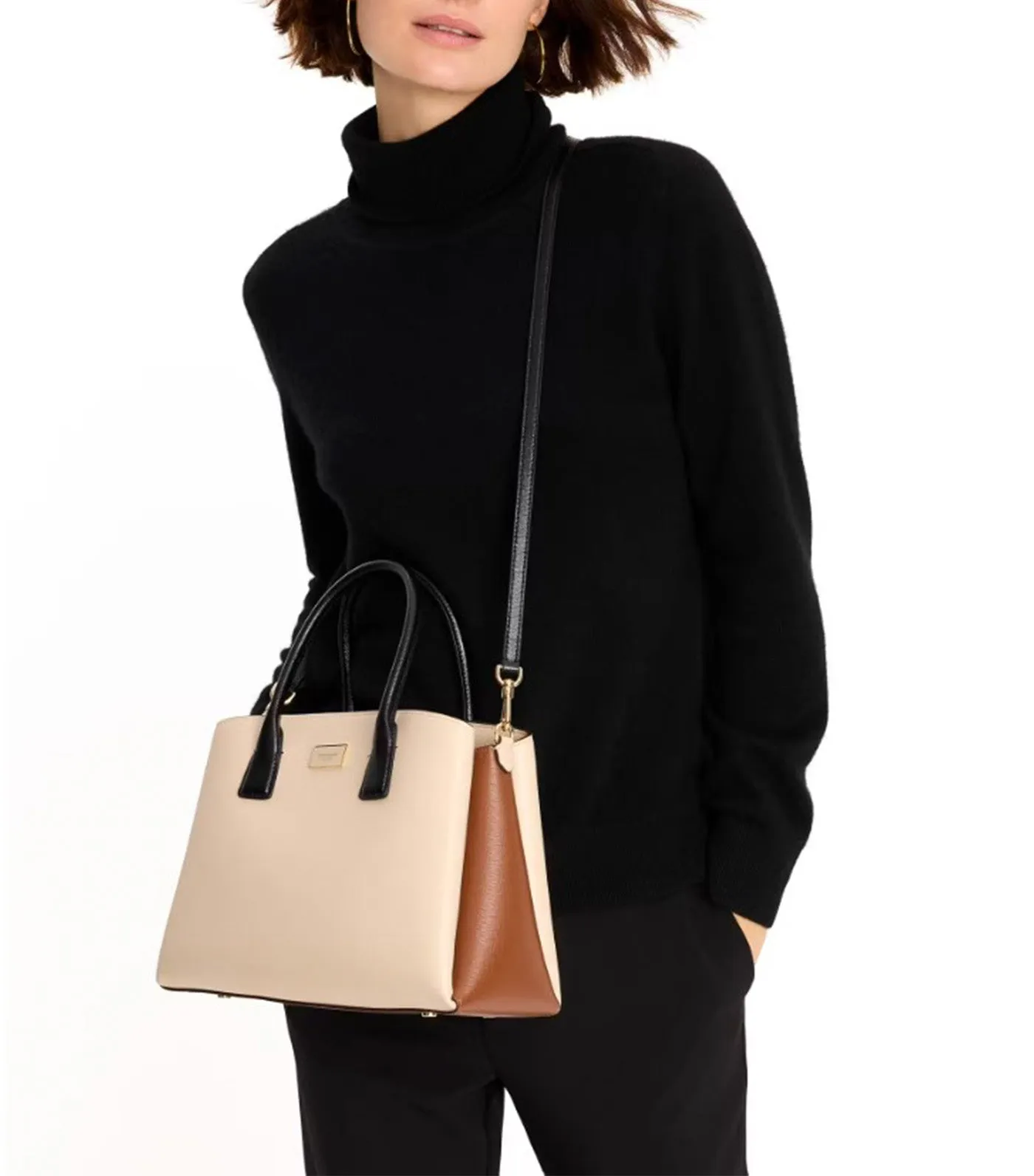 Serena Colorblocked Satchel Milk Glass Multi
