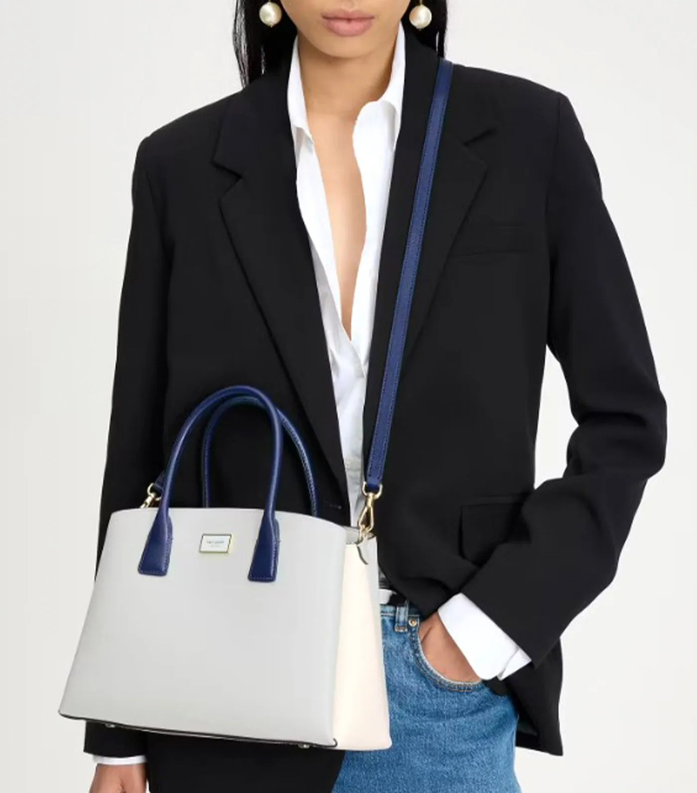 Serena Colorblocked Satchel Stone Path Multi