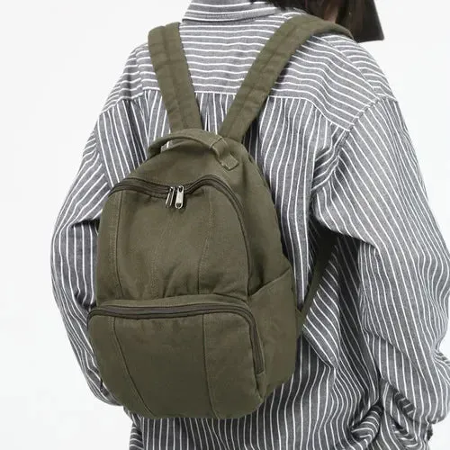 TAVIMART  -  Students Schoolbags Women Ins Vintage Y2k Aesthetic Simple All Match Solid Handbags Fashion Trendy Streetwear Backpacks Korean
