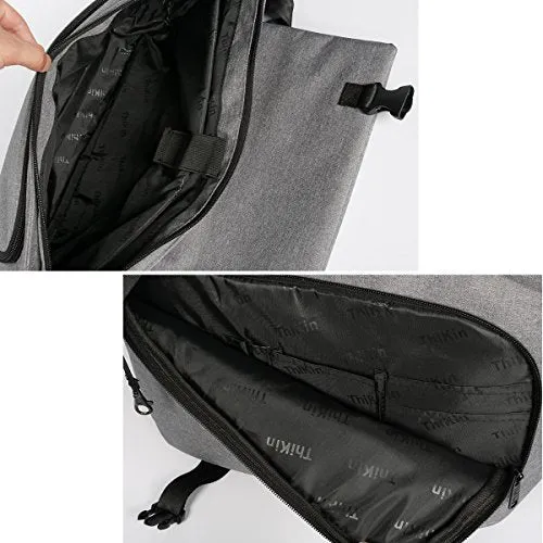 Thikin Classic Sturdy Lightweight Casual Daily 14-Inch Laptop Messenger Bag For Women And Men