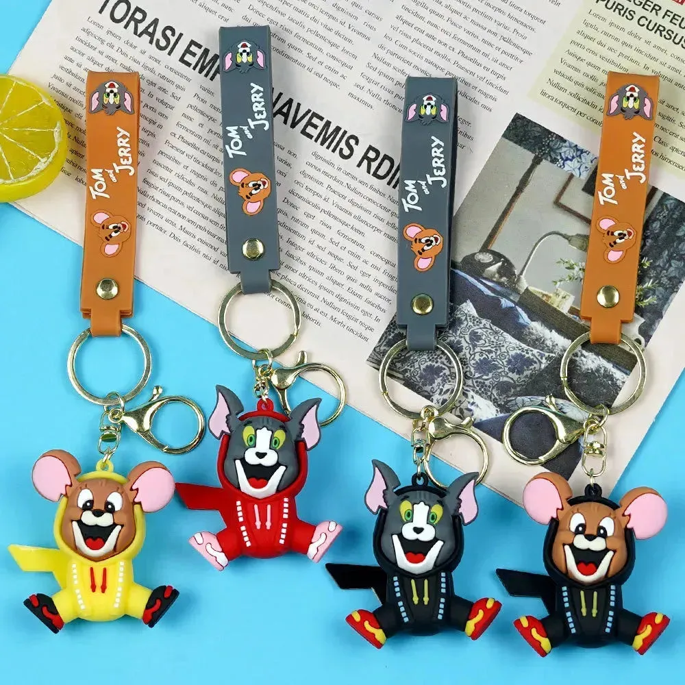 Tom and Jerry Hoodie Havoc Keychain