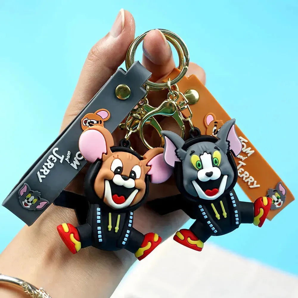 Tom and Jerry Hoodie Havoc Keychain