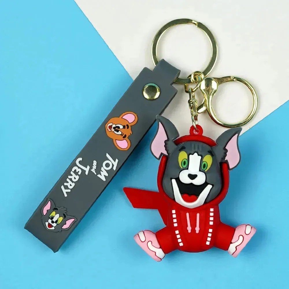 Tom and Jerry Hoodie Havoc Keychain