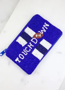 Touchdown Beaded Clutch