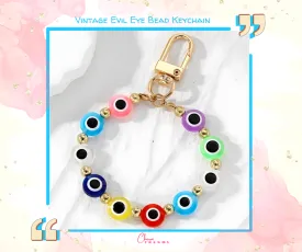 Vintage Ethnic Style Evil Eye Bead Keychain/phone charm🧿