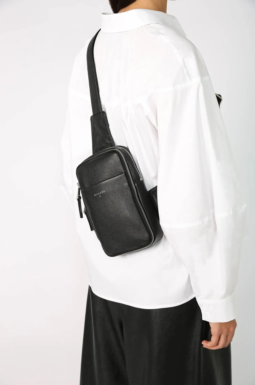 web mini bag / black|silver