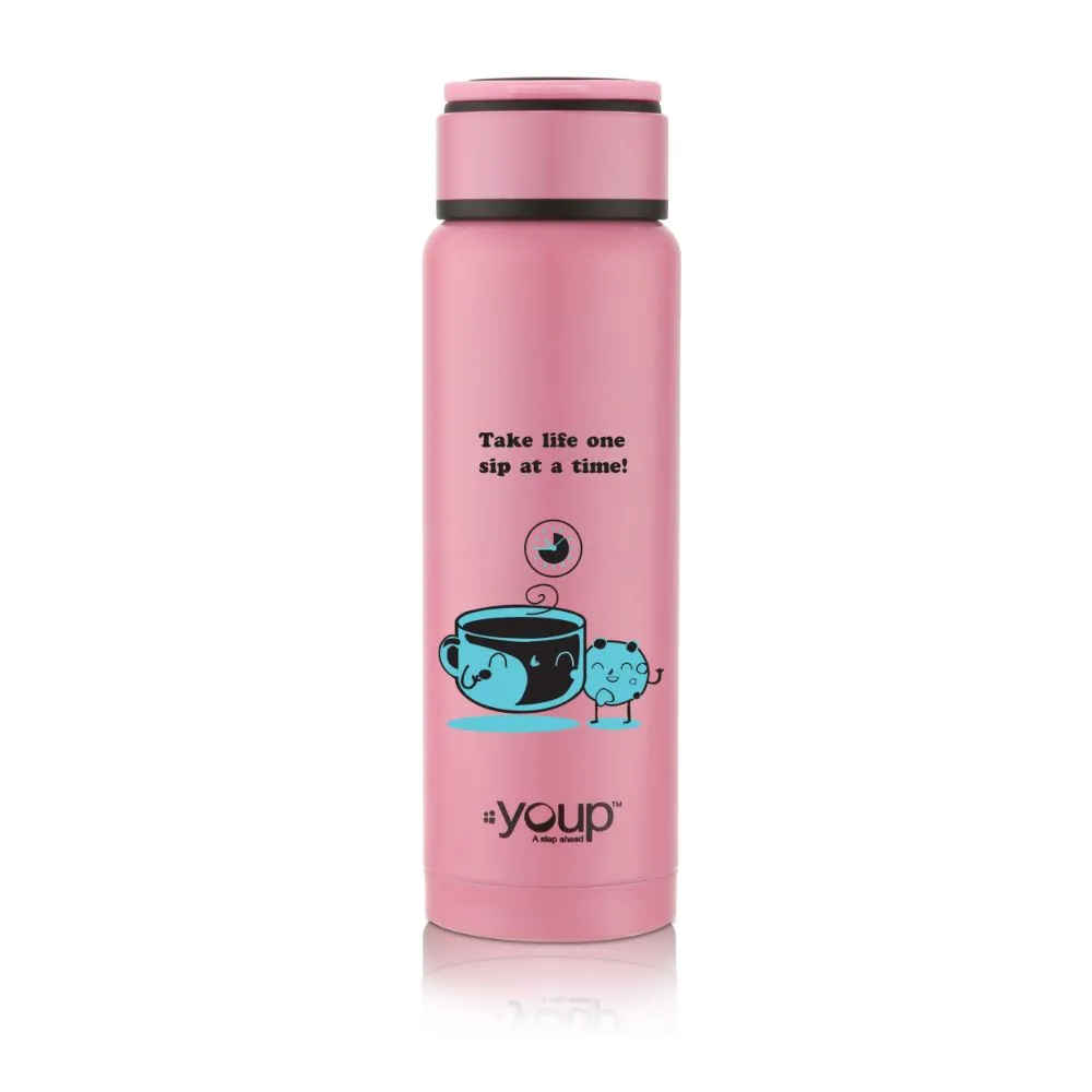 Youp Thermosteel Insulated Pink Color Kids Water Bottle Yp261 - 260 Ml