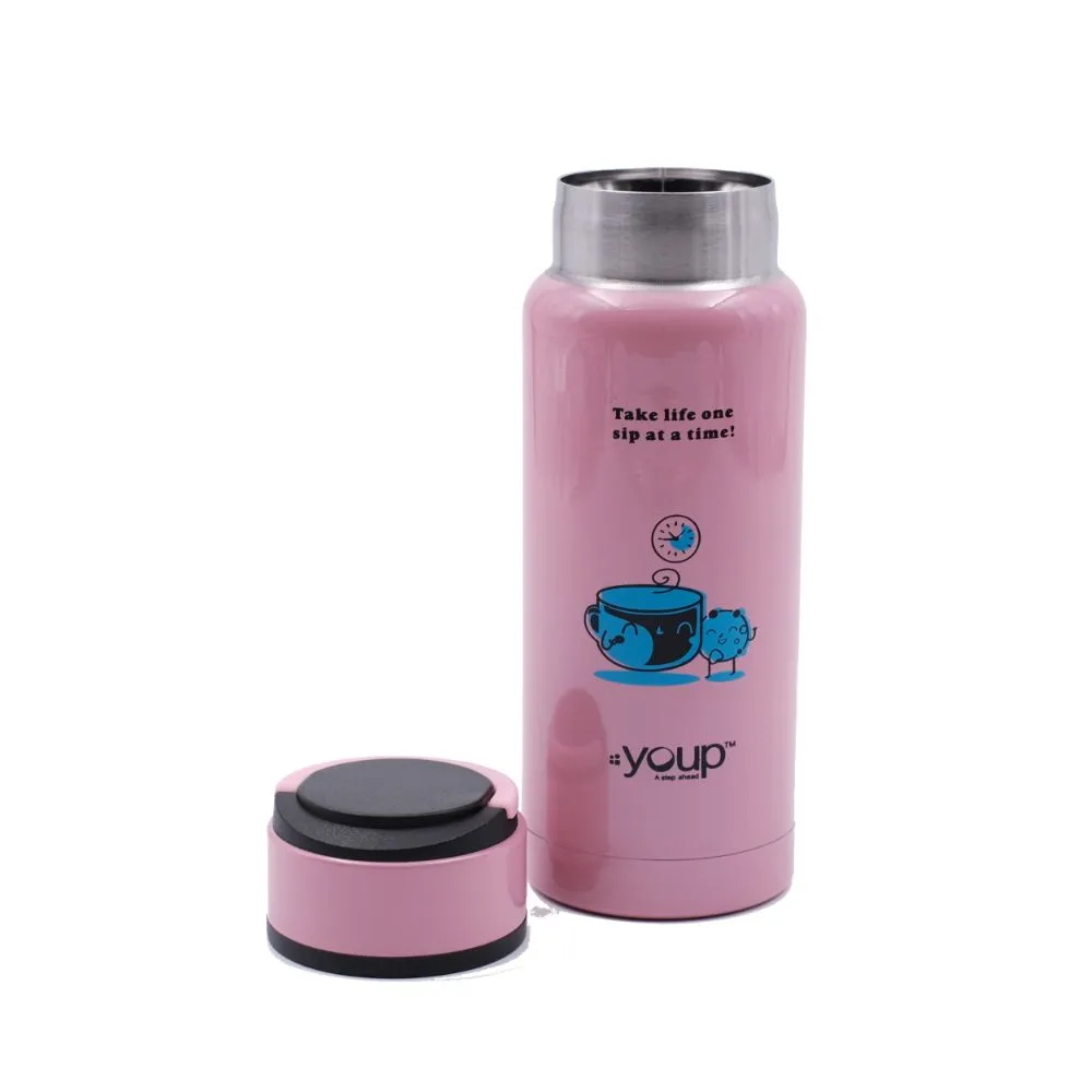 Youp Thermosteel Insulated Pink Color Kids Water Bottle Yp261 - 260 Ml