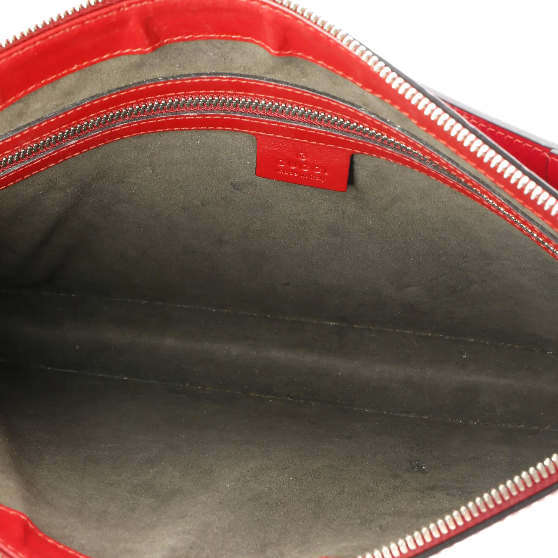 Zip Messenger Bag Guccissima Leather Large