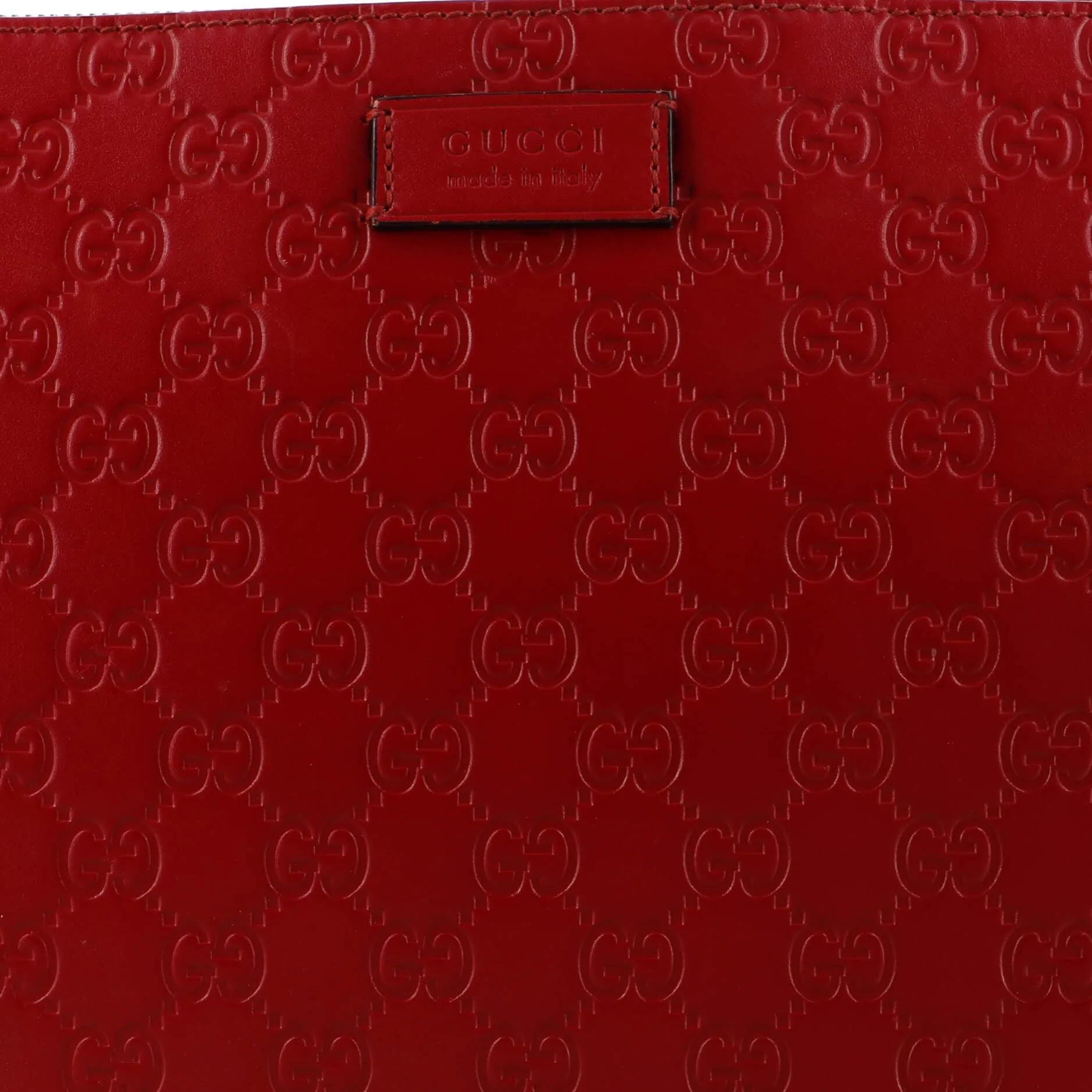 Zip Messenger Bag Guccissima Leather Large