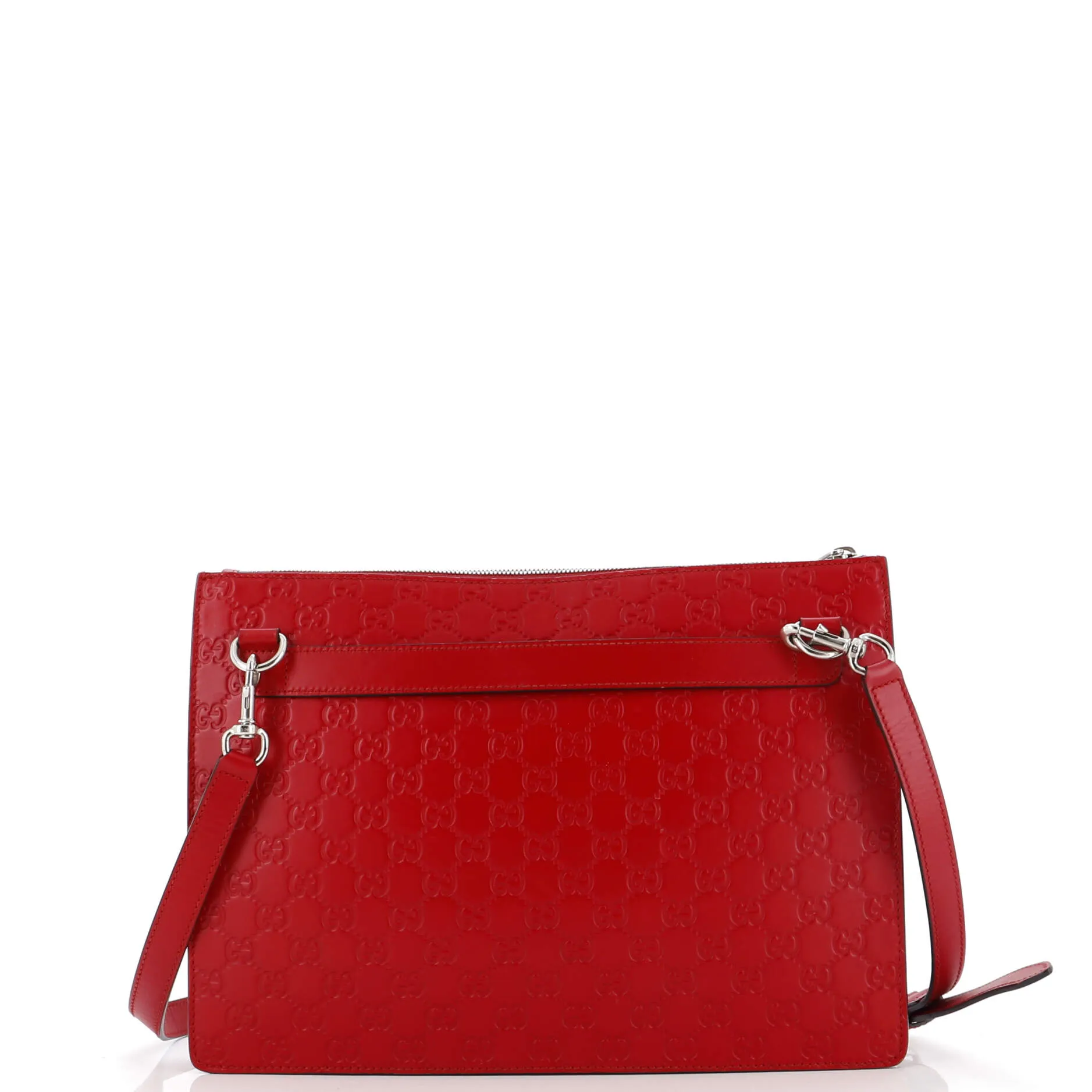 Zip Messenger Bag Guccissima Leather Large